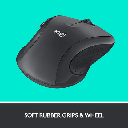 Logitech M510 Wireless Mouse, Mouse for Laptop and PC with USB Unifying Receiver, Programmable Buttons - Graphite