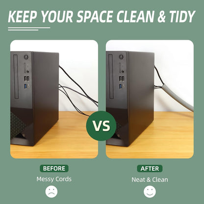 Split Wire Loom Tubing, Cable Protector Sleeve, Braided Cable Management for TV/Computer/Home Theater/Engine Bay, Cord Protectors from Pets No Chew (Grey, 1"-25ft)