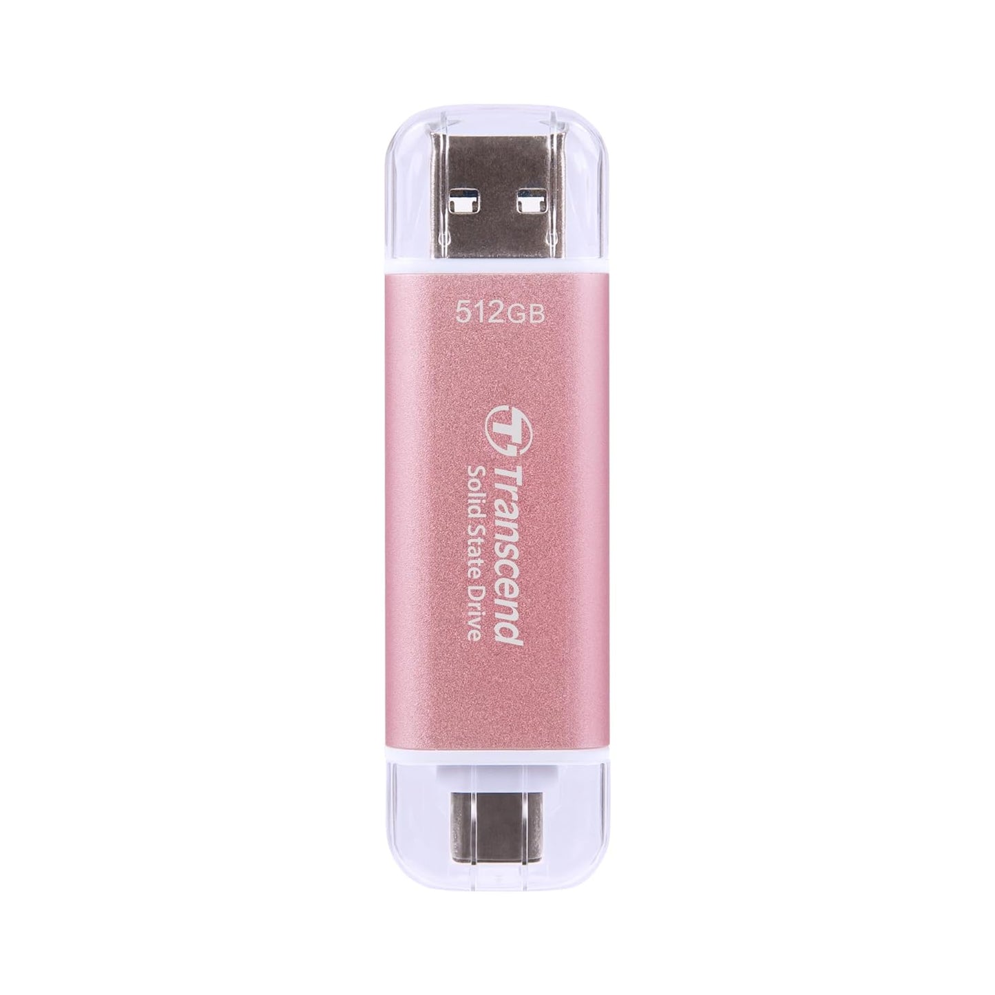 Transcend 512GB External SSD, Up to 1,050MB/s, Dual USB Flash Drive for iPhone&iPad&Mac, Windows&Android, Tablet&PC, Smart TV, USB 3.2 Gen 2 Thumb Drive Photo Stick, 2-in-1 Type C &Type A Memory Stick