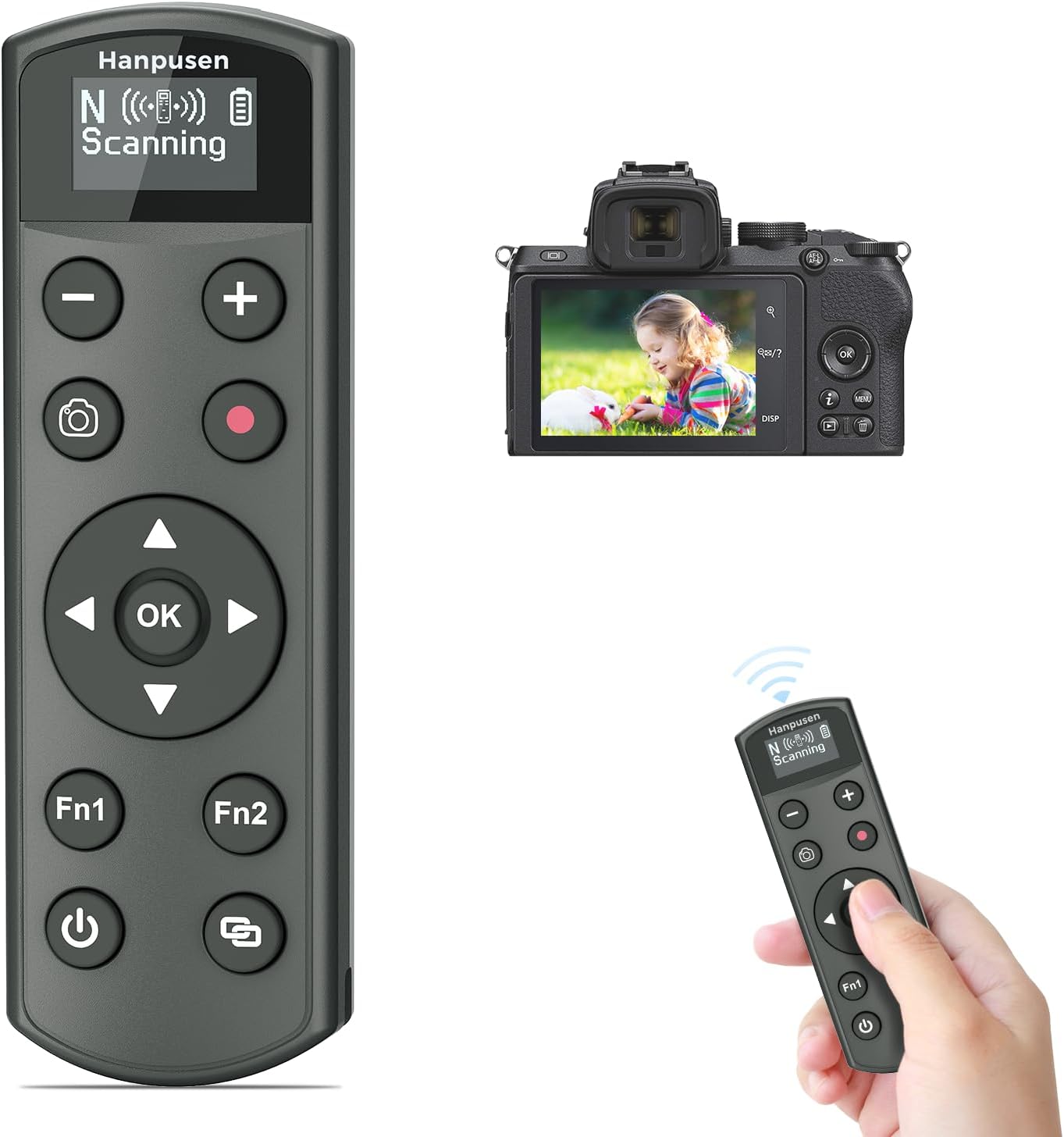for Nikon Rechargeable Shutter Release,Wireless Camera Remote Control Compatible with P1000,P950,B600,A1000,Z6 II,Z30,Z50,Z5,Z7 II,Z fc,Z f,Z6 III,Z50 II,P1100,Z5II Replaces Nikon ML-L7
