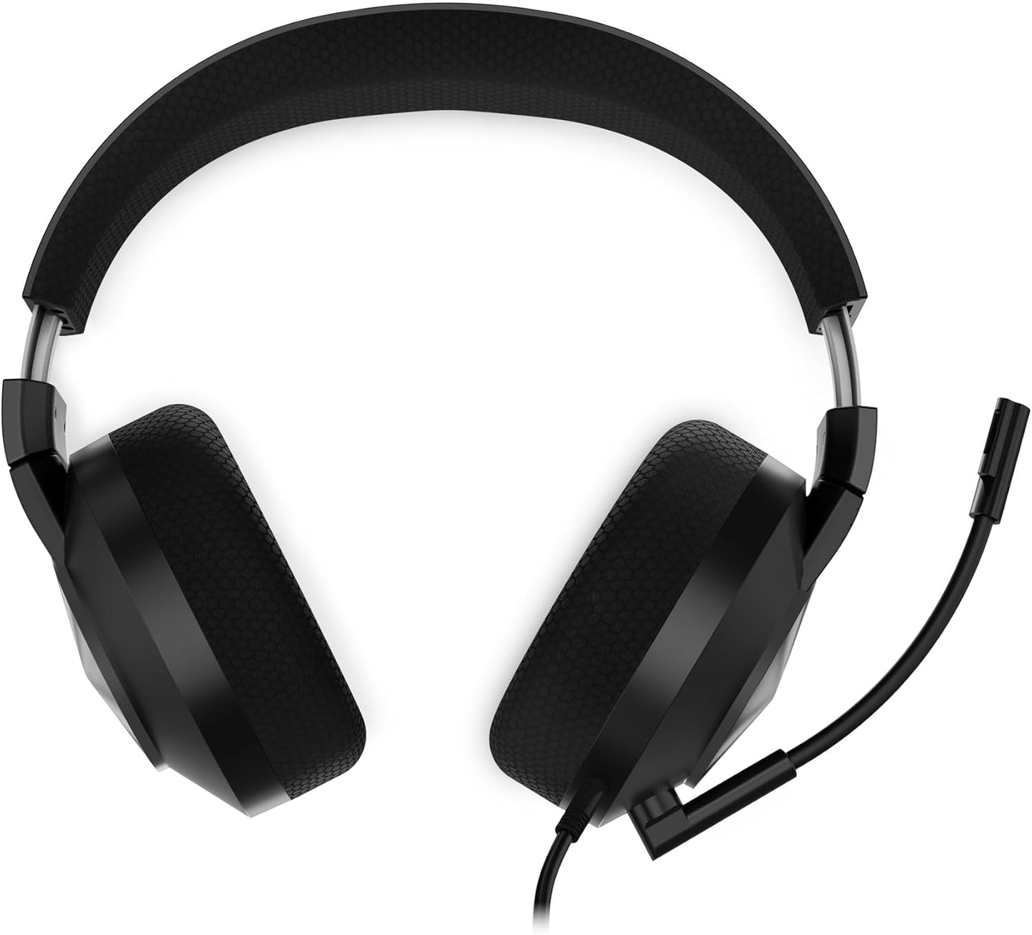 Lenovo H210 Wired Gaming Headset - 3.5mm Connection, Flip-to-Mute Noise-Cancelling Microphone, Breathable Ear Cups - Black