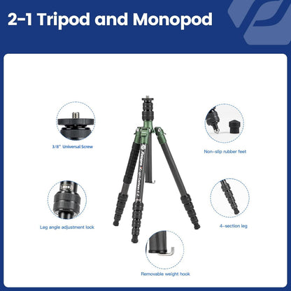 Fotopro Mini Tripod Desktop Aluminum Alloy 20 Inch with 360 Ball Head 1/4 inches Quick Release Plate Portable Tabletop Mini Tripod for Camera DSLR Video Camcorder Photography with Bag Load up to 11lbs