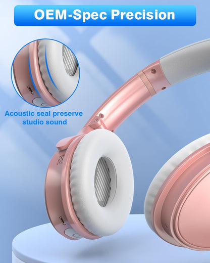 Link Dream Ear Pads for Bose Quiet Comfort 35 Soft Protein Leather Replacement Earpads Ear Cushions Ear Pad for Bose QC 35/25 / 15 QC2 / Ae2 / Ae2i / Ae2W / Sound Link/Sound True (White)