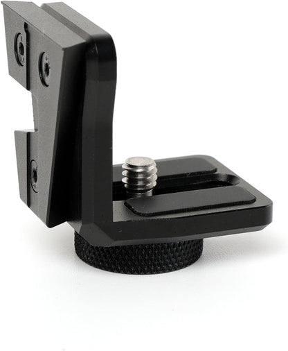 1/4 to V-Lock Vertical Mounting Bracket, L-Shaped Adapter for Teradek Vaxis Wireless Transmitter ARRI Sony RED Camera Monitor Focus Motor