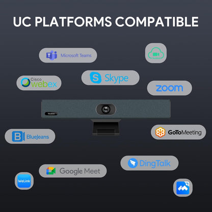 Yealink 4K USB Video Conference Camera - 120° Wide Angle, Microphone, Speaker, Auto Framing, for PC Meetings, Microsoft Teams & Zoom