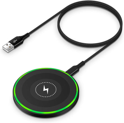 Samsung Wireless Charger Android Charger Fast Charging Pad Wireless Phone Charger Android Charging Station Mat for Samsung Galaxy S25 Ultra S25 Edge S24 S23 S22 S21, iPhone 16 Pro Max 16e 15 14 13