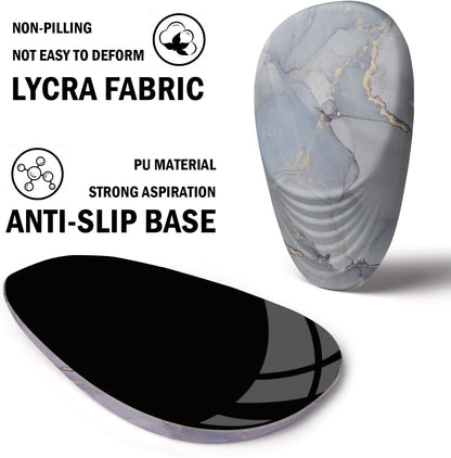 Ergonomic Mouse Pad with Wrist Rest Support,Mousepad Relief Carpal Tunnel Pain, Entire Memory Foam Mouse Pad with Non-Slip PU Base, Wireless Mouse Pad, Cloud Marble