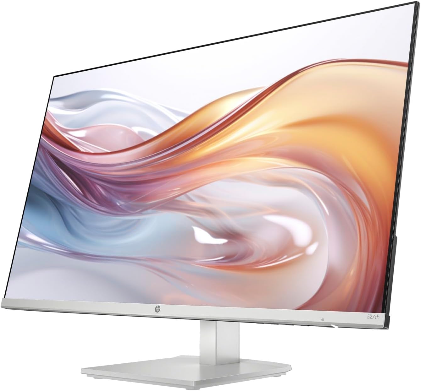 HP Series 5 527sh Monitor (Replaces M27h) 27" 100Hz IPS FHD (1920x1080) 99% sRGB Display, Adjustable Height & Tilt, Flicker Free, Anti-Glare, Black/Silver w/DKZ USB Port Expander