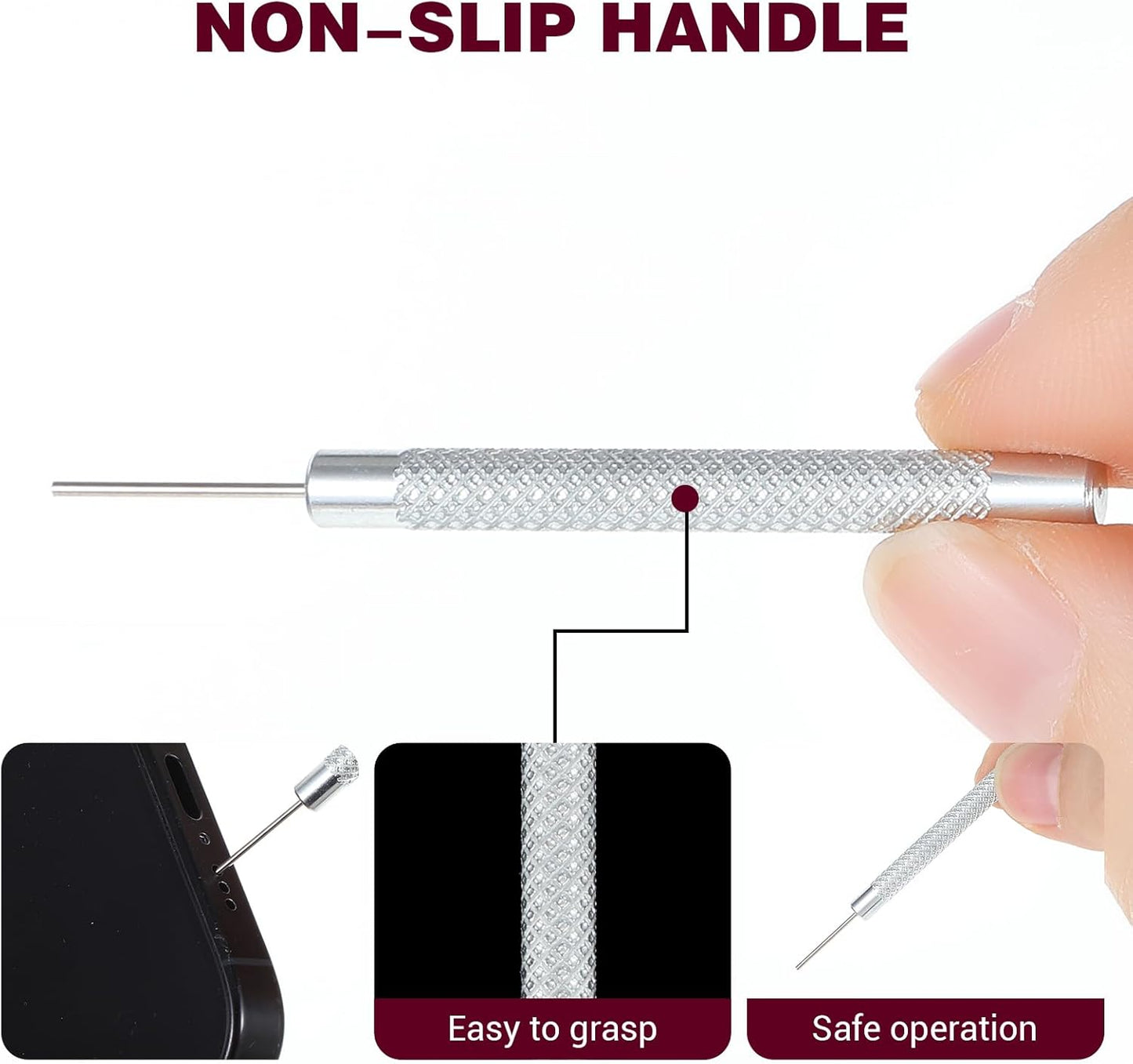 16 Pcs SIM Card Removal Pin, SIM Card Tray Ejector Pins Removal Opening Tool Watch Chain Link Remover Pin Tools Smartphone Ejector Pins Needle Remover for Cell Phone Opener