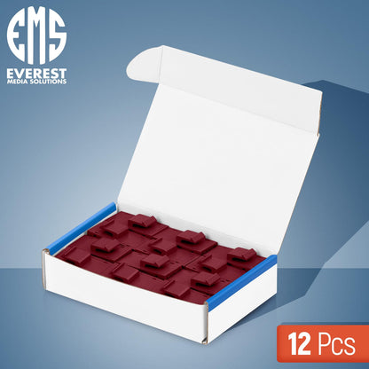 Everest Cat6 RJ45 Keystone Coupler (12-Pack) in Red - RJ45 Coupler - Cat 6 Couplers - Female to Female Cat6 Keystone Jacks - Ethernet Couplers - Ethernet Cable Extender