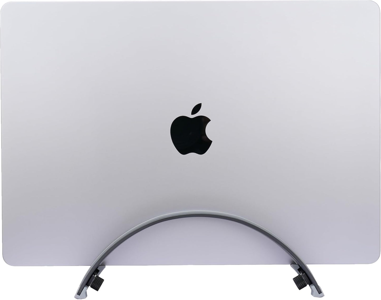 Adjustable Vertical Laptop Stand - 6061 Aluminum, CNC Precision, Anodized Finish, Fits All Laptops Including 17-inch, Ventilated Design, Anti-Slip Silicone Pads, ARC Shaped Stands