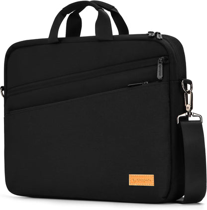 15 15.6 16 17 17.3 inch Laptop Computer PC Shoulder Bag Carrying Case, Water-Repellent Briefcase