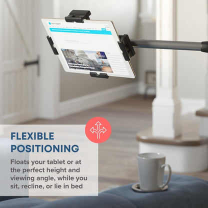 LEVO G2 Clamp on Tablet Holder for Desk: iPad Holder Stand, Kindle Holder, iPad Desk Mount, Premium
