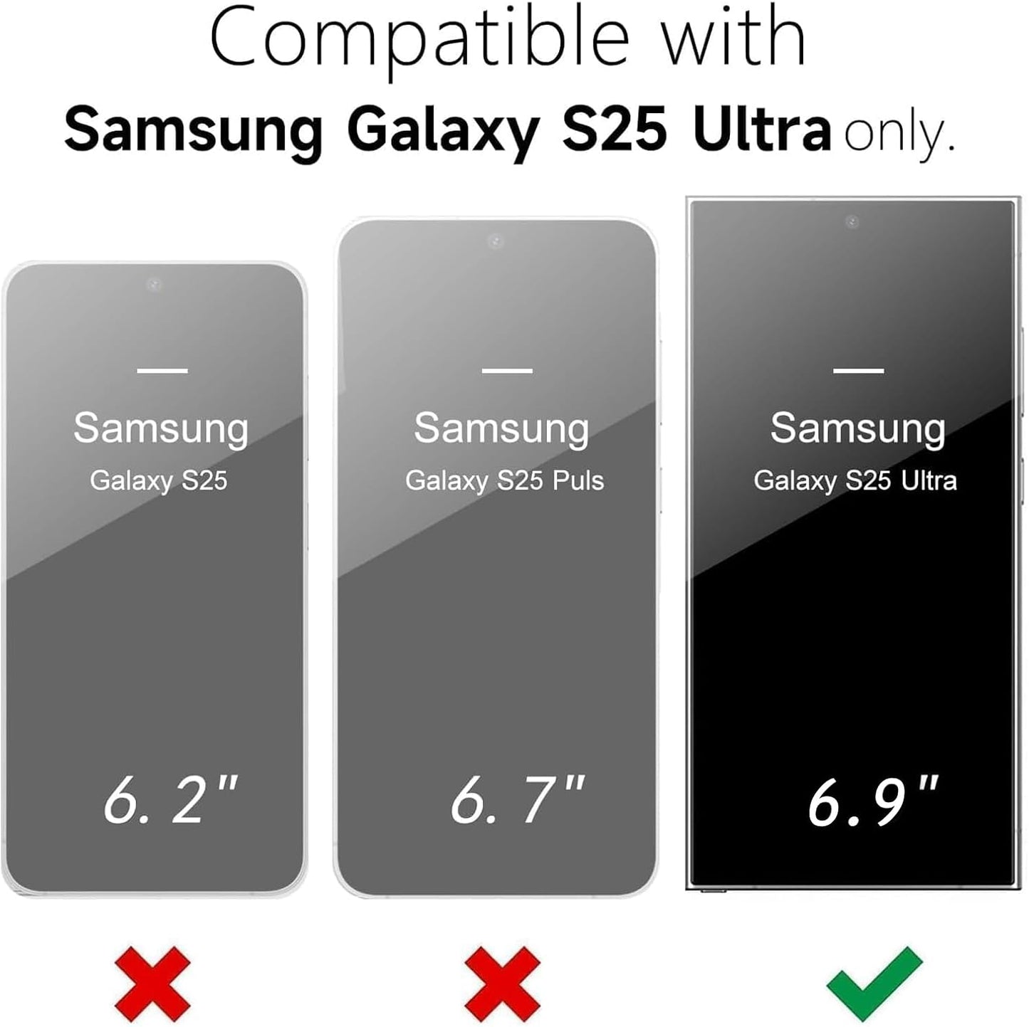 Battery Case for Galaxy S25 Ultra, [12000mAh] Slim Portable Protective Fast Charging Case Backup Power Bank Battery Case Compatible with Galaxy S25 Ultra-6.9 inch-Black