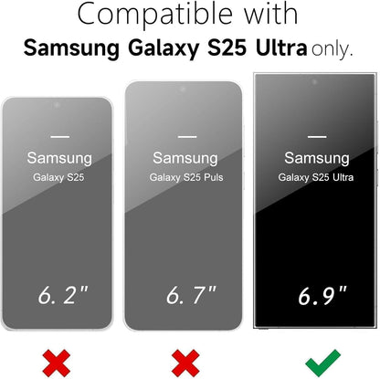 Battery Case for Galaxy S25 Ultra, [12000mAh] Slim Portable Protective Fast Charging Case Backup Power Bank Battery Case Compatible with Galaxy S25 Ultra-6.9 inch-Black