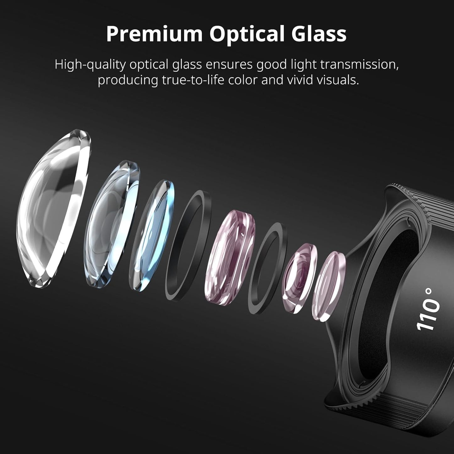 ULANZI CL-003 Phone Macro Lens, HD 75mm Phone Camera Lens for 17mm Thread, Compatible with iPhone Samsung Smartphone Cage Case with 17mm Adapter