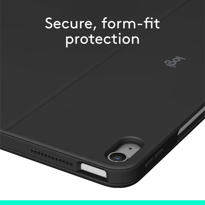 Logitech Combo Touch iPad Air 13 inch Case M2 (2024), iPad M3 & Air Keyboard Case with Kickstand - Midnight Black