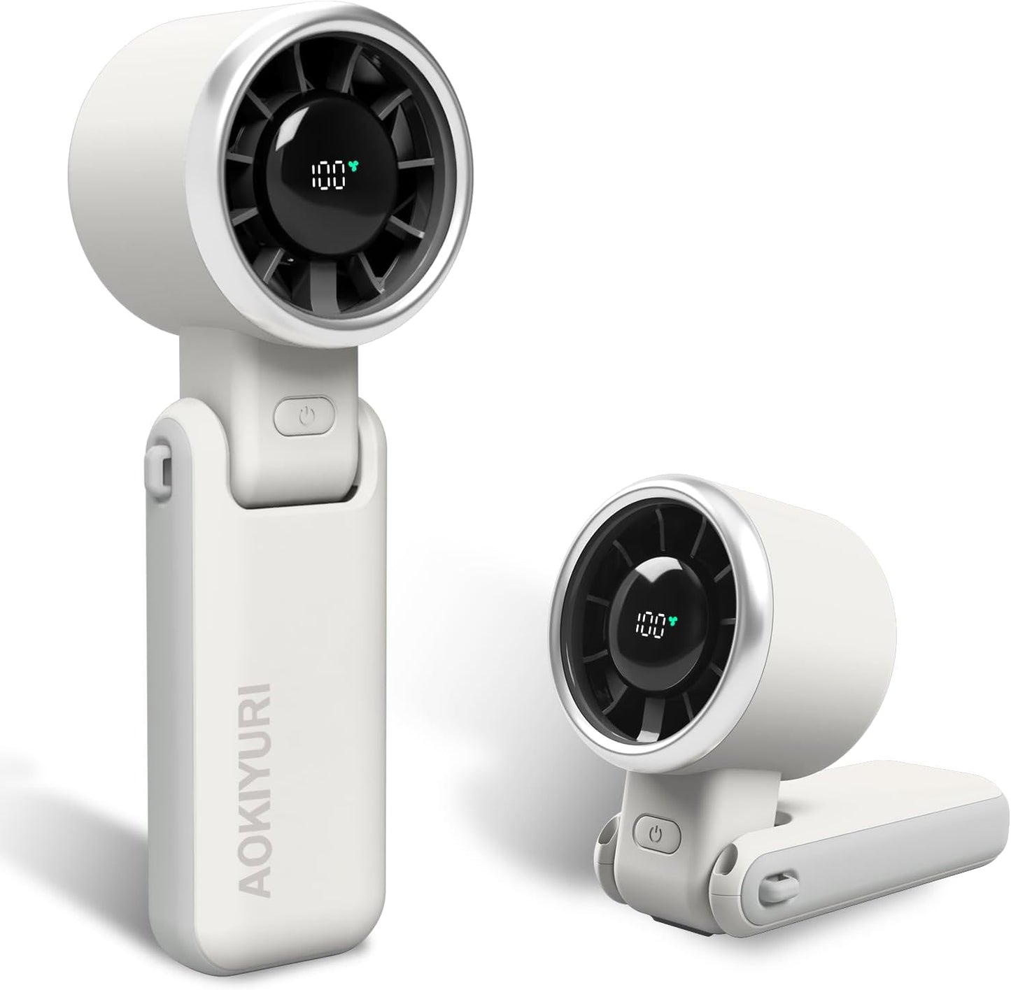 Foldable Handheld Fan | 5-Speed Turbo Blast | 16-Hour Runtime | Type-C Fast Charging | 3-in-1 Portable Design - Perfect for Travel, Camping, Office & Gifts