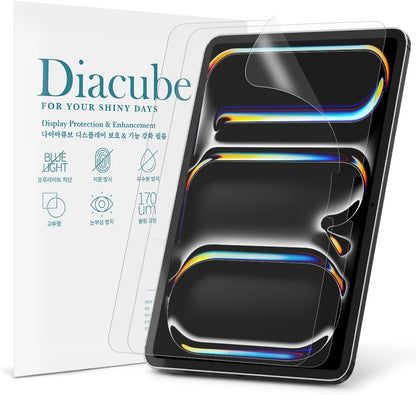 2-Pack Anti Glare Screen Protector with Blue Light Filter For iPad Pro 13 inch M4 2024, Anti-Glare Matte PET Film, Anti-Fingerprint, High Touch Sensitivity, Easy Installation