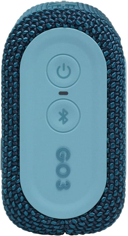 JBL Go 3 Portable Bluetooth Speaker - Waterproof and Dustproof, Available in Blue and Black