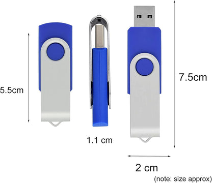 USB for Windows 10 Install Recover Repair Restore Boot USB Flash Drive, 32&64 Bit Systems Home&Professional, Antivirus Protection&Drivers Software, Fix PC, Laptop and Desktop, 16 GB USB - Blue