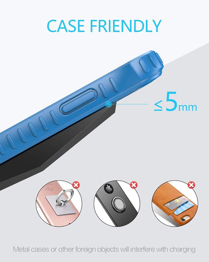 NANAMI Fast Wireless Charger with USB Phone Charger, Qi Certified Charging Stand with 20W PD Adapter for iPhone 16/16 Plus/16 Pro/16 Pro Max/15/14/13/12,10W for Samsung Galaxy S25/S24/S23/S22/S21