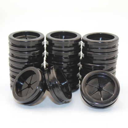 1 Inch Rubber Grommets for Wiring, 1 Inch Drill Hole 7/8 Inch ID, Firewall Grommets Automotive Cable Cords Hoses Protection, Double-Sided Rubber Plugs for Round Holes, 18 Pcs, 22x25 mm