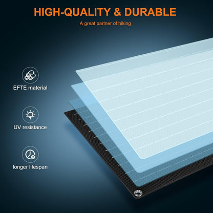 30W 100W 200W 400W Solar Panel,Portable Foldable Solar Panel Kit,Black with Carrying Case (30W)