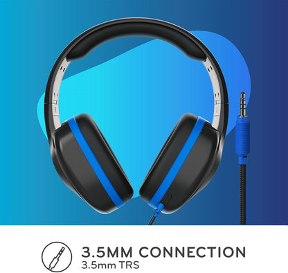 ThinkWrite Technologies REVO TW300, Premium Wired Over-Ear Headphones, Noise Reducing Headphones with 3.5mm Jack, Black