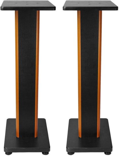 Rockville 28" 2-Tone Bookshelf Speaker Stands Surround Sound Home Theater (RHT28C)