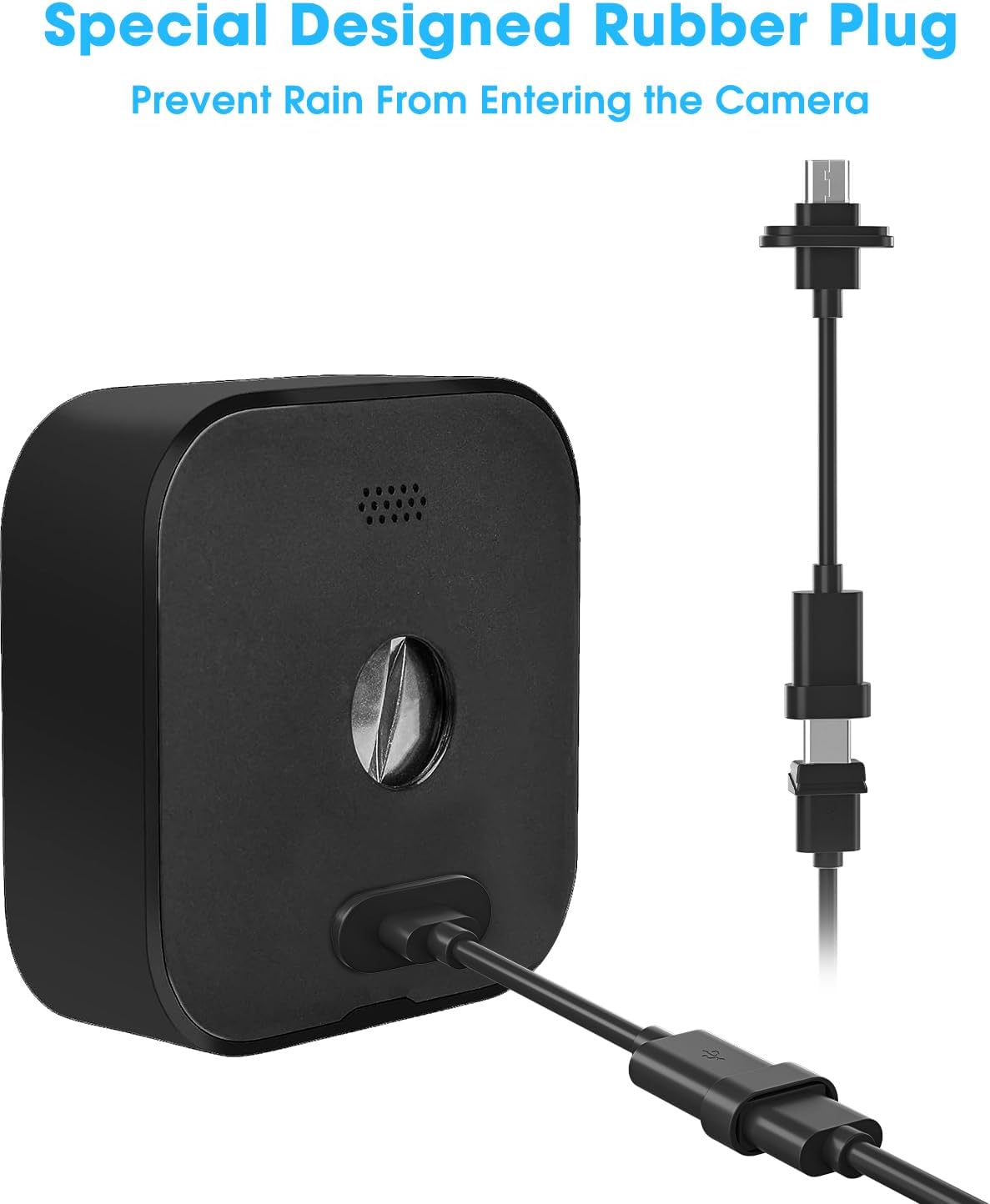 5W Solar Panel Compatible with Blink Outdoor 4(4th Gen)/Blink Outdoor(3rd Gen) XT3 & Blink XT2/XT Camera, Blink Solar Panel Charger with 13.1ft Cable Rubber Plug, IP65 Waterproof, Secure Mount, 1 Pack