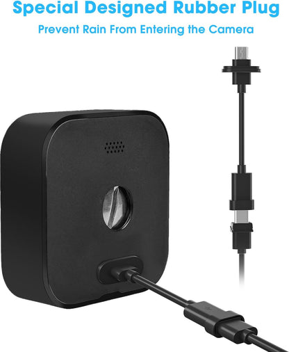 5W Solar Panel Compatible with Blink Outdoor 4(4th Gen)/Blink Outdoor(3rd Gen) XT3 & Blink XT2/XT Camera, Blink Solar Panel Charger with 13.1ft Cable Rubber Plug, IP65 Waterproof, Secure Mount, 1 Pack