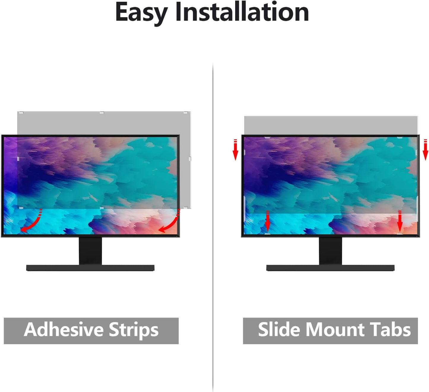 Computer Privacy Screen Protector 21.5 Inch with Hp Dell Acer Asus Samsung LG and More, Removable Security Shield Filter for 16:9 Aspect Ratio Monitor Like ViewSonic Sceptre AOC Koorui BenQ (21.5" Diagonal 16:9 1 Pack)