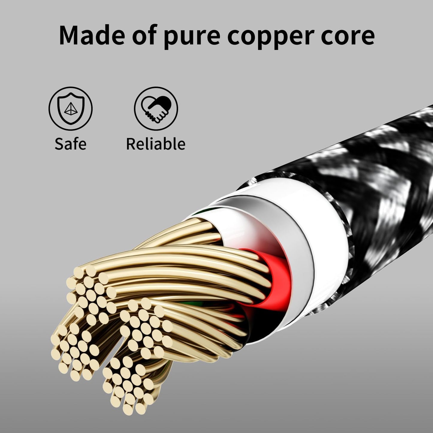 USB C Multi Charging Cable [2Pack 4FT], 3 in 1 Charging Cable Nylon Braided USB-C Multiple Charger Cord with Type-C, Micro USB and IP Port for iPhone 16/15 Series/Cell Phones and More