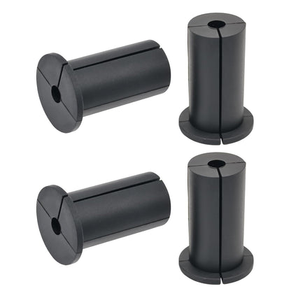 4pc Starlink Cable Grommet 1" Silicone Waterproof Wall Hole Pass Through Split Cable Bushings for TV Wire Ethernet Cord, Starlink Cable Routing Kit Accessories, 52.5mm/2.07" Ht, Black