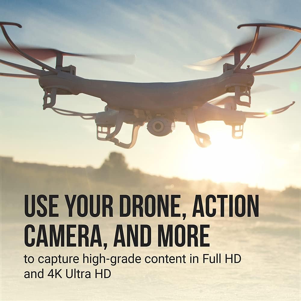 PNY 64GB Elite-X Class 10 U3 V30 SDXC Flash Memory Card - 100MB/s, Class 10, U3, V30, 4K UHD, Full HD, UHS-I, Full Size SD (Pack of 1)