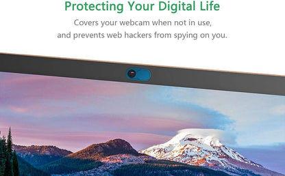 CloudValley Camera Cover Slide Ultra-Thin, Blue Webcam Cover for MacBook air, Laptop, iMac, Desktop, PC, MacBook Pro, iPad, iPhone 8/7/6, Privacy Web Camera Protection [2 Packs]