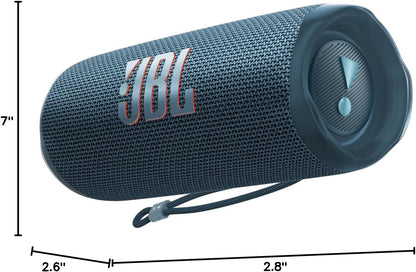 JBL Flip 6 - Portable Bluetooth Speaker, powerful sound and deep bass, IPX7 waterproof, 12 hours of playtime, JBL PartyBoost for multiple speaker pairing for home, outdoor and travel (Blue)