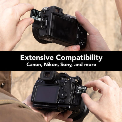 Lexar 256GB Professional Silver SD Card, UHS-I, C10, U3, V30, 4K, Up to 205/140 MB/s SDXC Memory Card, for Professional Photographer, Videographer, Enthusiast (LSDSILV256G-BNNNU)