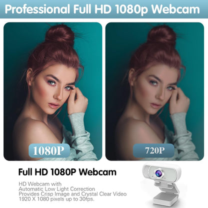 usb c webcam 1080P Webcam,Live Streaming Web Camera with Stereo Microphone, Desktop or Laptop USB Webcam 110 Degree View Angle, HD Web cam for Switch 2,Video Calling, Recording, Conferencing, Gaming