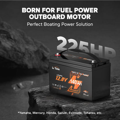 Litime 12V 140Ah Bluetooth Dual Purpose 1000 CCA Marine Battery