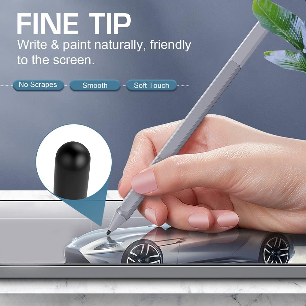 Moko Pen Tips for Surface Pen (3 Packs, HB/2H/H Type), Surface Pen Tip Replacement Kit Compatible with Surface Pro 2017 Pen (Model 1776)/Surface Pro 4 Pen, Original Pen Nibs Refill for Stylus Pen