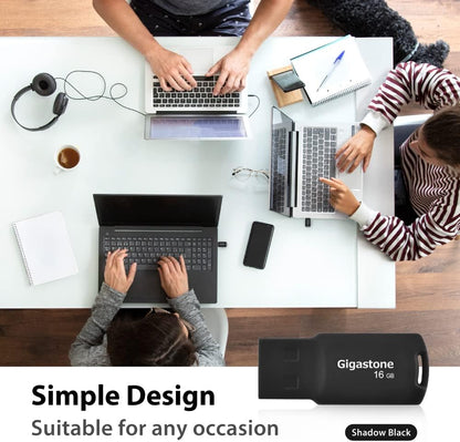 GIGASTONE V70 16GB 2-Pack USB 2.0 Flash Drive Thumb Drive Memory Stick Pen Drive Capless Design Pen Drive