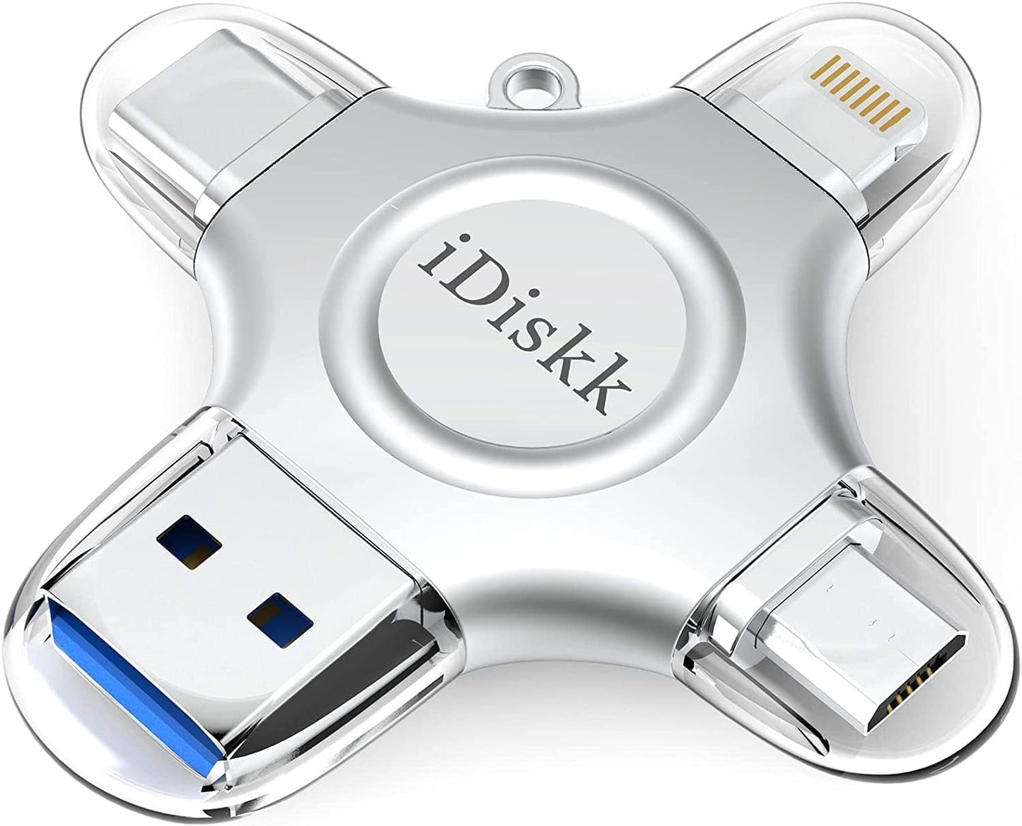 iDiskk App-le MFI Certified 512GB,Flash Drive for iPhone Photo Stick,for iPhone 17/16/15,Flash Drive for Photos and Videos,iPhone USB Storage,Photo Stick, for iPad Android Samsung (4 in 1)