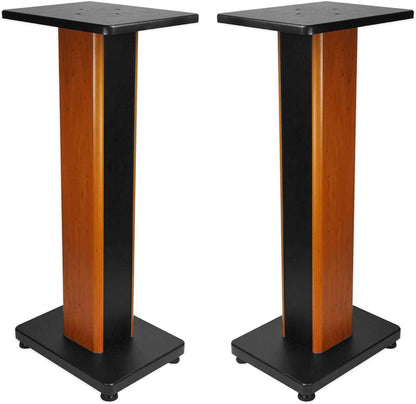 Rockville 28" 2-Tone Bookshelf Speaker Stands Surround Sound Home Theater (RHT28C)