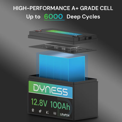 12V 100Ah LiFePO4 Lithium Battery BCI Group 31 with Low-Temp Protection, A+ Grade Cell Built-in 100A BMS, 12.8 Volt Lithium Battery Perfect for RV, Solar System, Off-Grid, Home Energy Storage