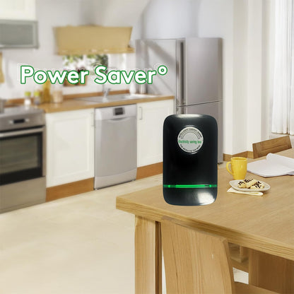 Elon-musk's Electricity Saving Box Stop Watt Stopwatt Energy Saving Device Save Energy Saving Device Energy Saving Power Strip for Home Office US Plug 90v-250v 30kw Rated Green (2PCS, Black)