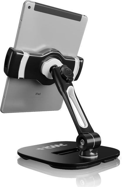 Tablet Stands and Holders Adjustable: Tablet Cell Phone Holder 360 Degree Swivel Angle Rotation for 4 to 11 inches Tab Phone iPad Samsung Galaxy Perfect POS Kitchen Bedside Office Table Reception