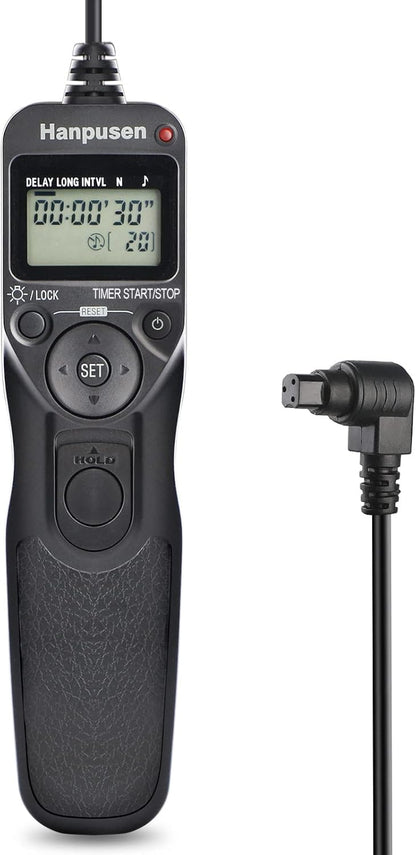 Camera Wired Intervalometer Remote Control, Cameras Timer Shutter Release Compatible with Canon EOS R5, 6D Mark II, 7D Mark II; Replaces RS-80N3 Shutter Release Cords