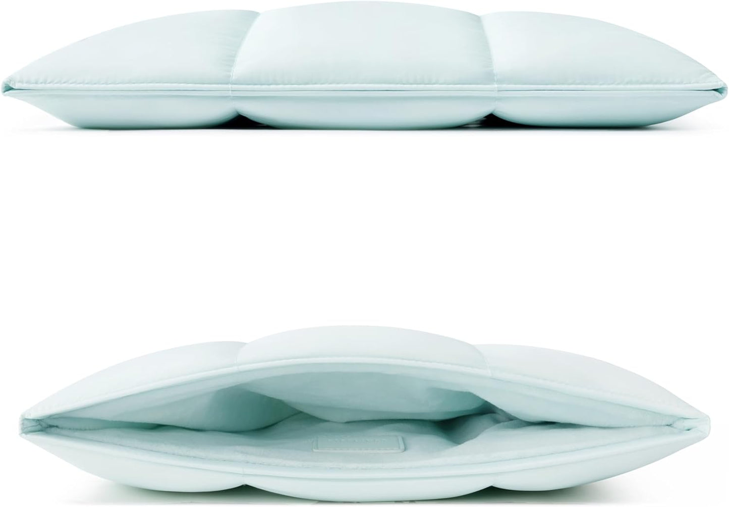 Comfyable Puffy Laptop Sleeve 15 Inch 16 Inch, Quilted Puffer Laptop Carrying Case, Pillow Pouch Compatible for MacBook Air 15 in M4 2025 & MacBook Pro 16 in M4 2024, Blue